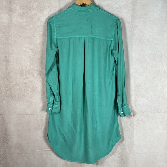 Rails Sawyer Shirt Dress in Basil Womens XS Full Button Down Casual Soft Comfy - Picture 5 of 9